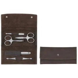 zwilling-twinox-zestaw-podrozny-brazowe-skorzane-etui-5-elementow
