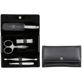 zwilling-twinox-zestaw-do-manicure-czarne-skorzane-etui-5-elementow