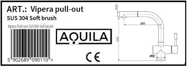 aquila-vipera-pull-out-inox-linia-vipera