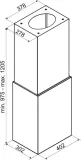 ciarko-okap-cube-w-gold-wyspowy-szerokosc-produktu-38-2-cm