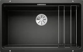 blanco-etagon-700-u-silgranit-czarny-infino-szyny