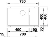 blanco-subline-700-u-level-silgranit-bialy-infino-linia-subline