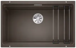 blanco-etagon-700-u-silgranit-kawowy-infino-szyny