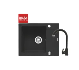 pyramis-zlew-mido-62x50-1b-1d-czarny-bateria-lungo