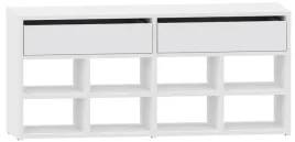 szafka-na-buty-obuwie-zappa-biala-2-pojemne-szuflady-otwarte-polki-komoda