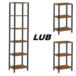 regal-na-ksiazki-dab-rustykalny-wysoka-waska-polka-do-salonu-biura-pokoju