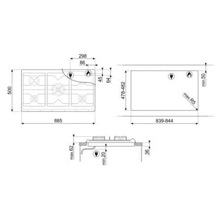 smeg-srv896aogh-coloniale-90-cm