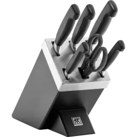 zwilling-four-star-zestaw-5-nozy-w-bloku-samoostrzacym-czarny