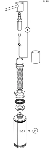 blanco-lato-dozownik-chrom-wysokosc-produktu-10-cm