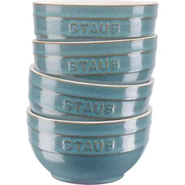 staub-serving-zestaw-4-misek-okraglych-12-cm-antyczny-turkusowy