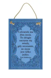 czlowiek-ma-dwa-zycia-obraz-tabliczka-motywacyjna-2030