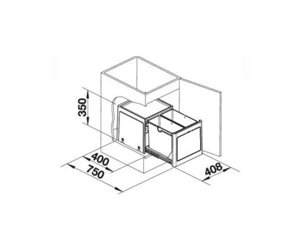 blanco-botton-pro-45-2-automatic-pojemnosc-26-l