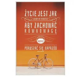 zycie-jest-jak-jazda-na-rowerze-magnes-szklany
