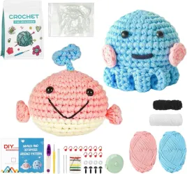 duzy-zestaw-szydelkowanie-diy-prezent-dziecka-niebieski-rozowy-uniwersal