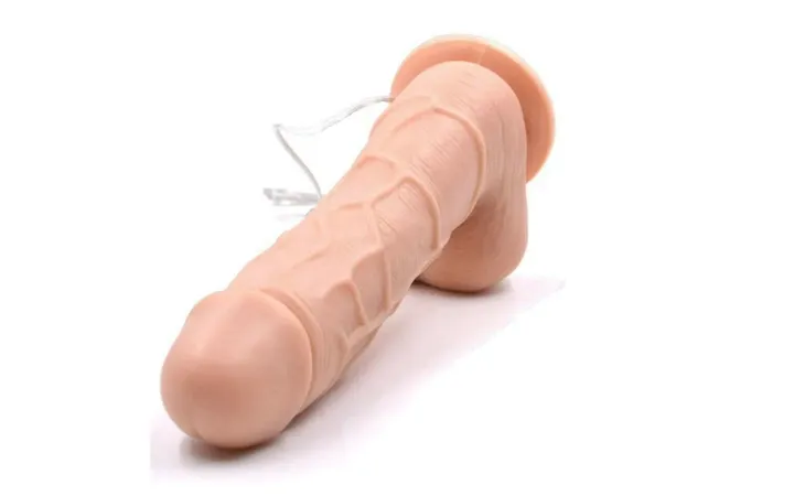 WIBRATOR DILDO PENIS POSUWISTY OGRZEWANY NA PILOTA