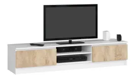 szafka-stolik-rtv-2d1p-160cm-bialy-sonoma-komoda-akd