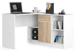 biurko-narozne-b17-biale-sonoma-komoda-zestaw-akd