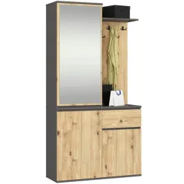 zestaw-na-przedpokoj-entro-pk-grafit-szary-dab-artisan-akd