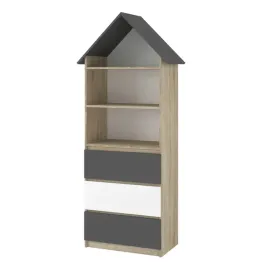 regal-dzieciecy-boo-a3-domek-dab-sonoma-mix-185cm