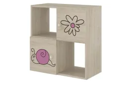 regal-dzieciecy-boo-4-komorowy-sonoma-slimak-roz