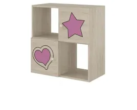 regal-dzieciecy-boo-4-komorowy-sonoma-gwiazda-roz
