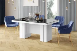 stol-largo-rozkladany-160x89cm-bialy-czarny-polysk-hub