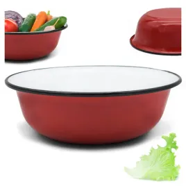 miska-emaliowana-na-owoce-zywnosc-marynowanie-czerwona-duza-nakrapiana-7l