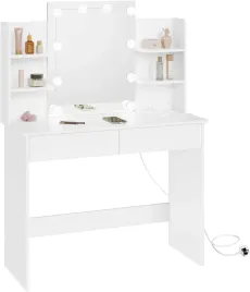 toaletka-led-90cm-z-gniazdkiem-usb-2-szuflady-biala-6-polek