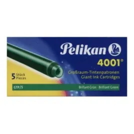 naboje-pelikan-do-piora-dlugie-5-szt-4001-atrament-zielony