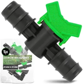 5x-zawor-kulowy-pe-25-mm-wciskany-lacznik-wody-weza-linii-nawadniania