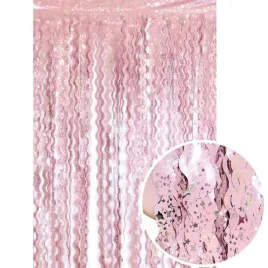 kurtyna-na-drzwi-spirale-srebrne-gwiazdki-rozowa-godan-100-x-200-cm