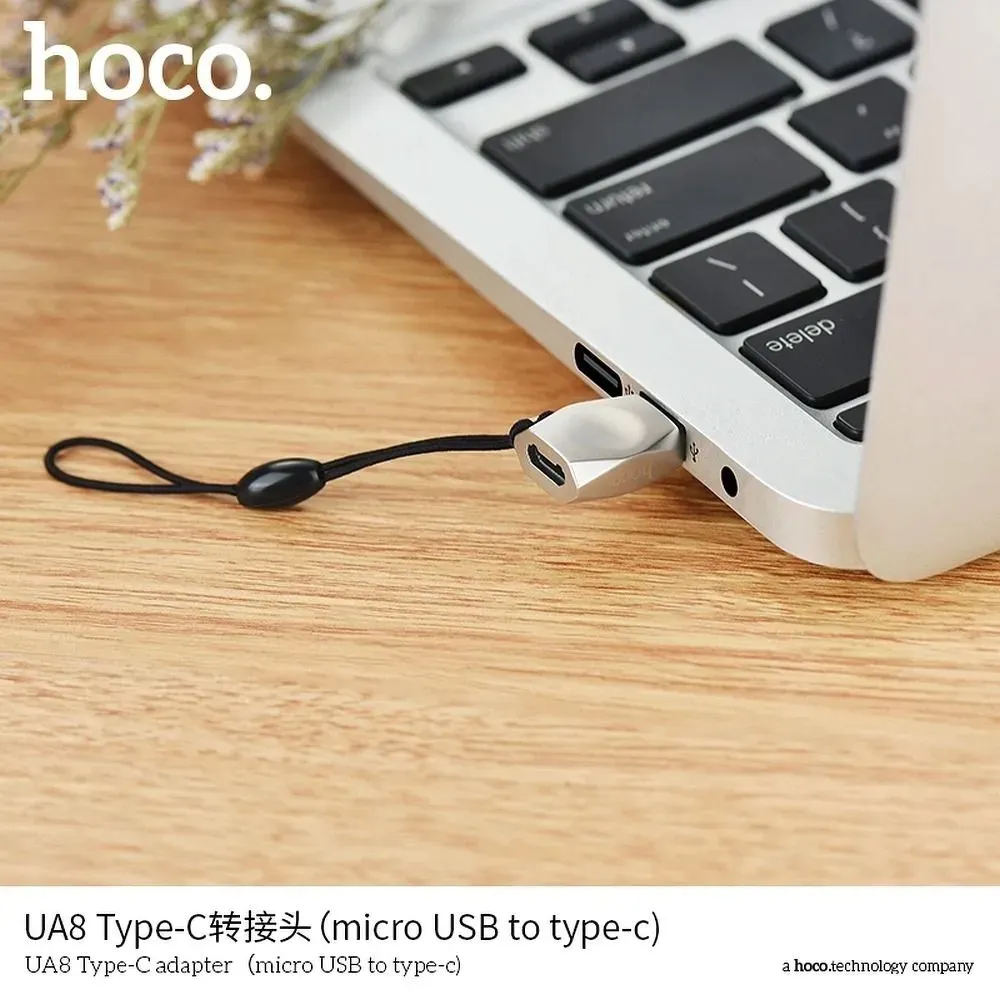 hoco-adapter-micro-do-typ-c-ua8-perlowy
