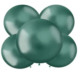 balony-okragle-metalik-zielone-folat-19-5-szt