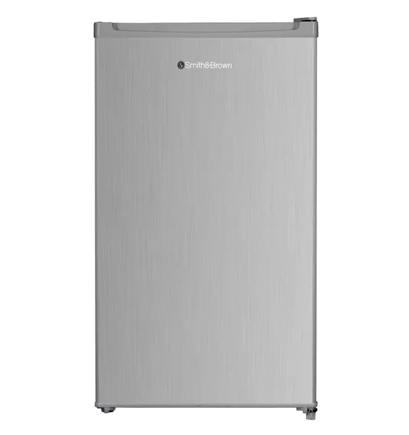 Mała lodówka podblatowa hotelowa 85cm 90L Smith&Brown SFTTF-411-SE3 srebrna