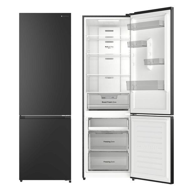 Lodówka No Frost 185cm 308L Smith&Brown SFBF-232-BE5 Czarna Szerokość 54cm