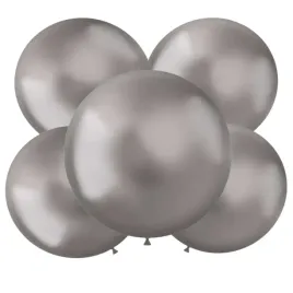 balony-okragle-metalik-srebrne-folat-19-5-szt