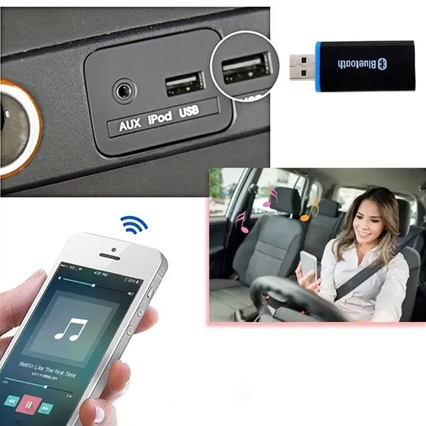 nadajnik-odbiornik-bluetooth-adapter-dzwieku-usb-do-auta-audio-aux-kabel-zalaczone-wyposazenie-kabel-aux