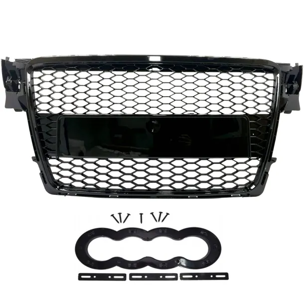 AUDI A4 B8 ATRAPA ŚRODKOWA GRILL CZARNA RS LOOK