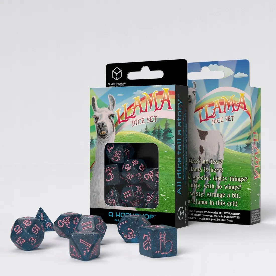 kosci-sparkling-llama-dice-set-7-szt