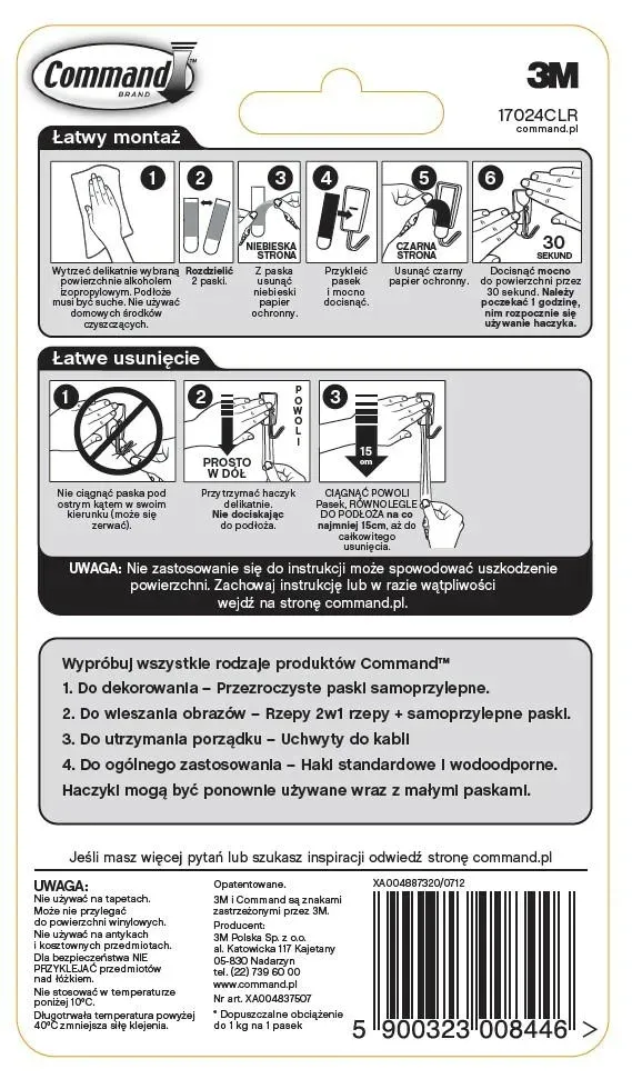 command-3m-paski-mocujace-plakat-12szt-17024-stan-nowy