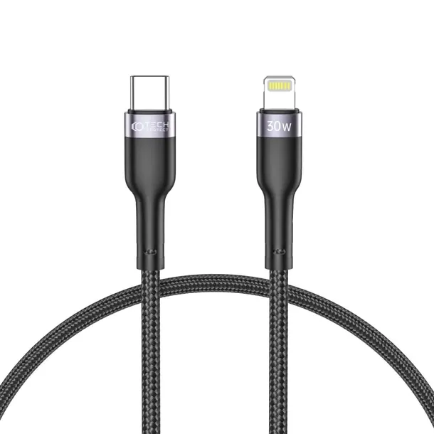 tech-protect-ultraboost-lightning-cable-pd30w-3a-25cm-black