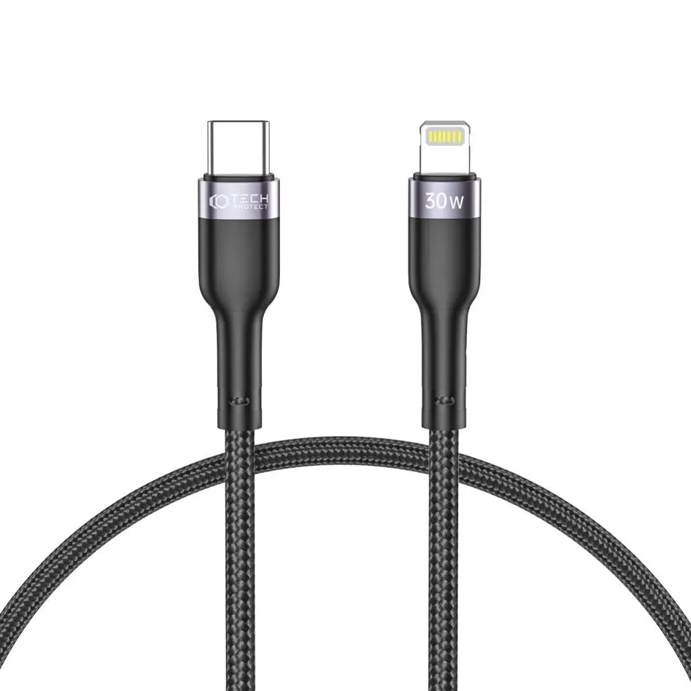 tech-protect-ultraboost-lightning-cable-pd30w-3a-25cm-black
