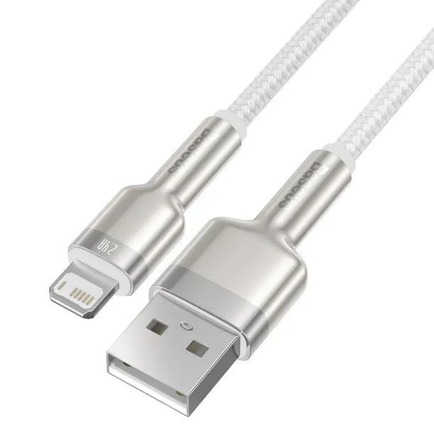 kabel-usb-do-lightning-baseus-cafule-2-4a-1m-bialy-dlugosc-przewodu-1-m-stan-nowy