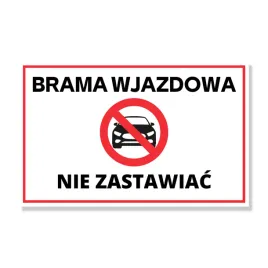 tabliczka-brama-wjazdowa-nie-zastawiac-30x19-pcv