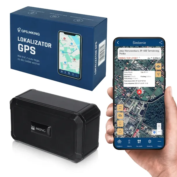 Lokalizator GPS 3 LATA DZIAŁANIA 4G BEZ ABONAMENTU MAGNES ŚLEDZENIE MK30B