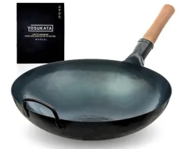 yosukata-wok-36-cm-niebieski-stal-weglowa-profesjonalny-gaz-stir-fry-bbq