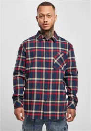 koszula-flanelowa-tb4695-heavy-oversized-checked-navy-red