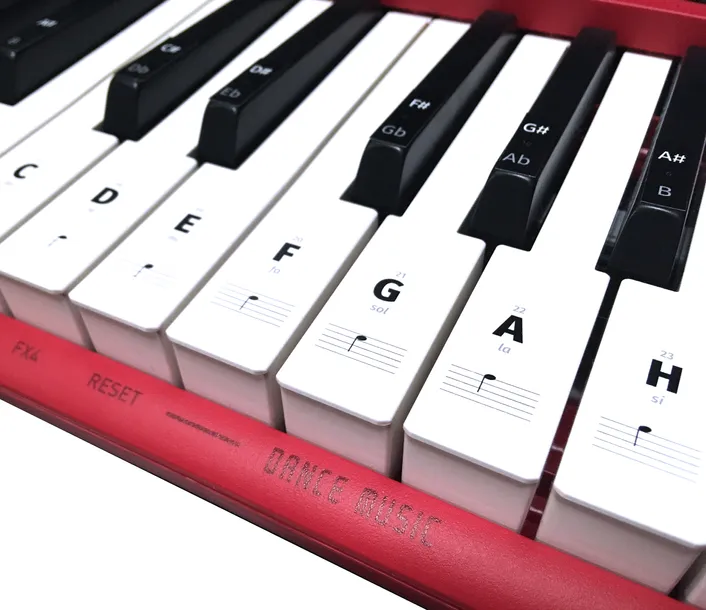 Naklejki na keyboard na klawisze AKORD NKHBK