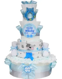 duzy-tort-z-pieluch-pampers-prezent-baby-shower-4