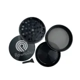 mlynek-flowrolls-63mm-4-czesci-czarny